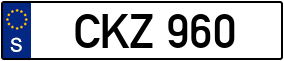 Truck License Plate